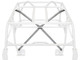 Behind the seat "X" bar for the GenRight YJ and CJ cages.