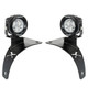 Pair of the Vision X Mini Cannon lights with A-pillar mounts for Jeep JL or JT